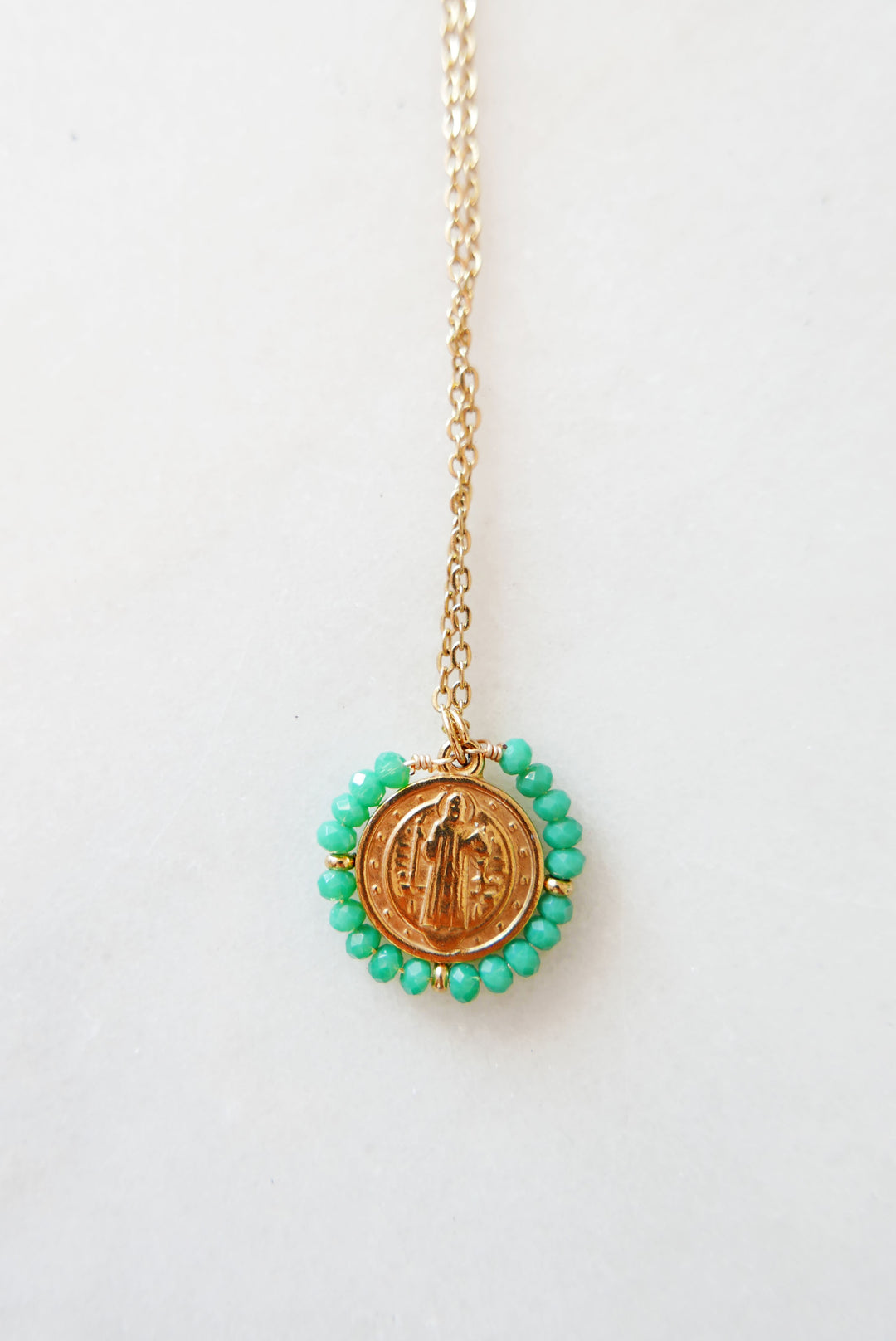 Santo Necklace - Aqua Blue - Palas